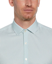 4-Way Stretch Big Check Shirt (Green) 