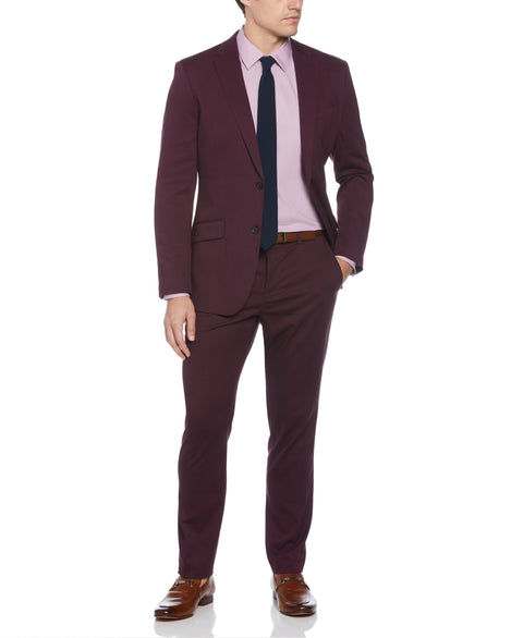 Slim Fit Burgundy Performance Tech Suit