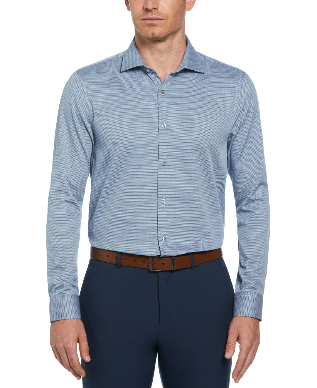 Double Edge Dobby Shirt (Navy) 