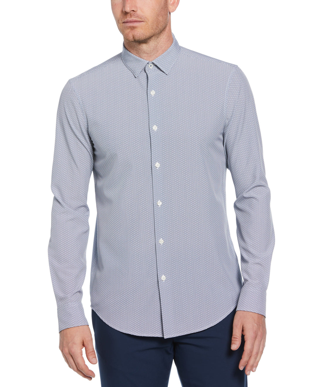 Geo Print Shirt (Bright White) 