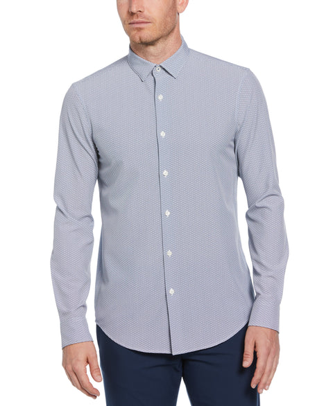 Geo Print Shirt (Bright White) 