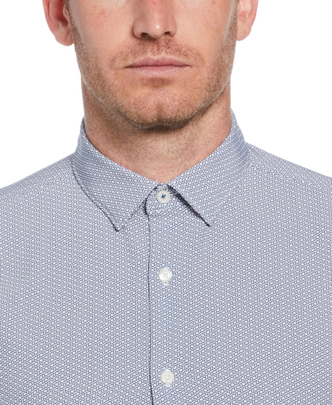 Geo Print Shirt (Bright White) 