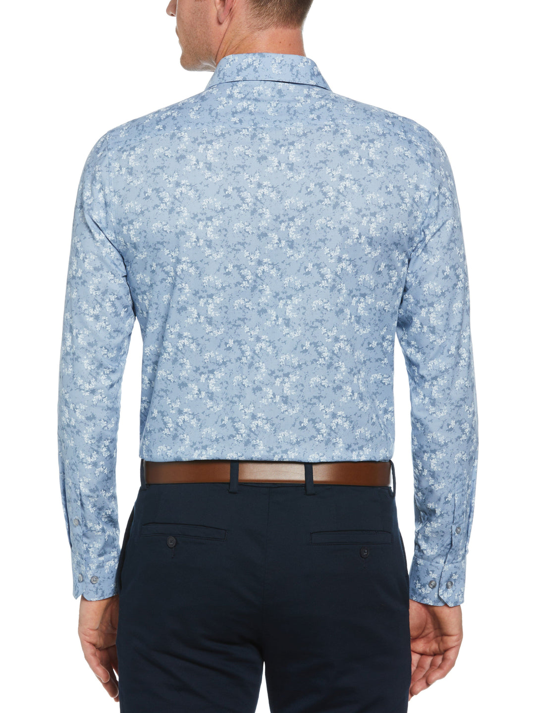 Painterly Floral Shirt (Lt Blue) 