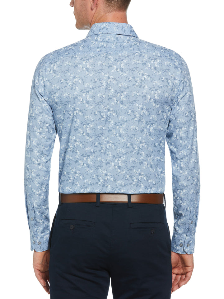 Painterly Floral Shirt (Lt Blue) 