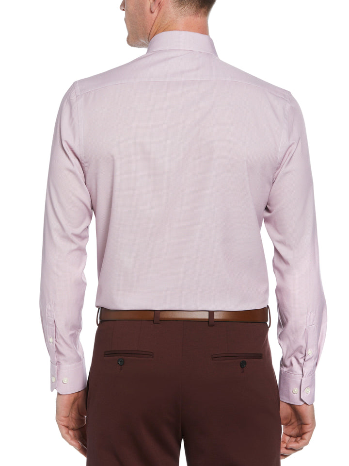 4-Way Stretch Gingham Shirt (Salmon) 