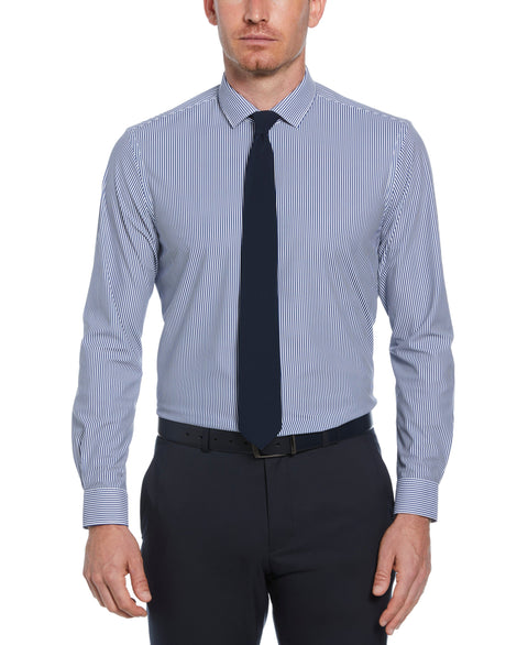 Knit Medium Stripe Shirt (Navy) 