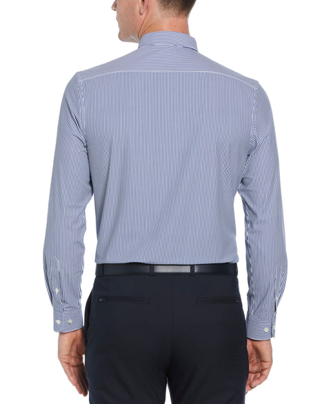 Knit Medium Stripe Shirt (Navy) 