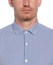 Knit Medium Stripe Shirt (Navy) 