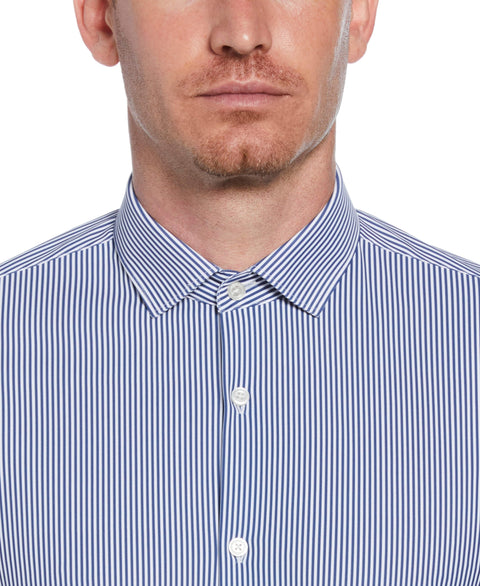 Knit Medium Stripe Shirt (Navy) 