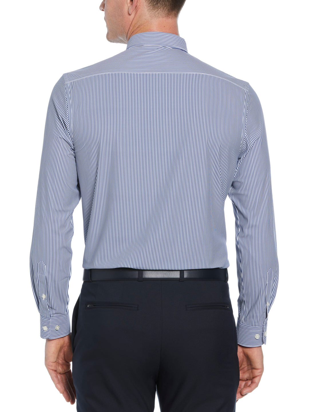 Knit Medium Stripe Shirt (Navy) 