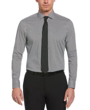 Black Check Print Shirt (Black) 