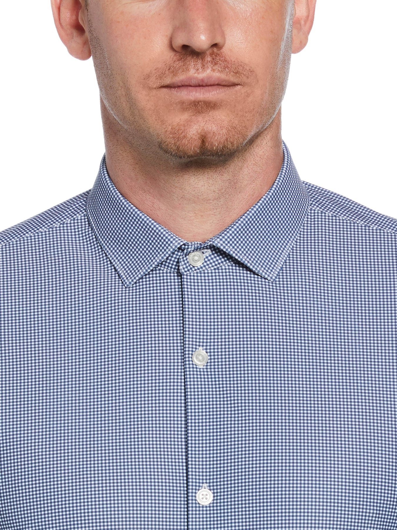 Slim Fit Checkered Button-Down Dress Shirt Perry Ellis Slim Fit Checkered Button-Down Dress Shirt Perry Ellis
