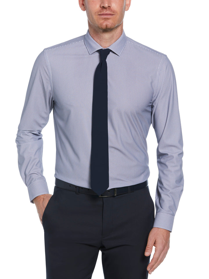 Knit Black and White Shirt (Navy) 