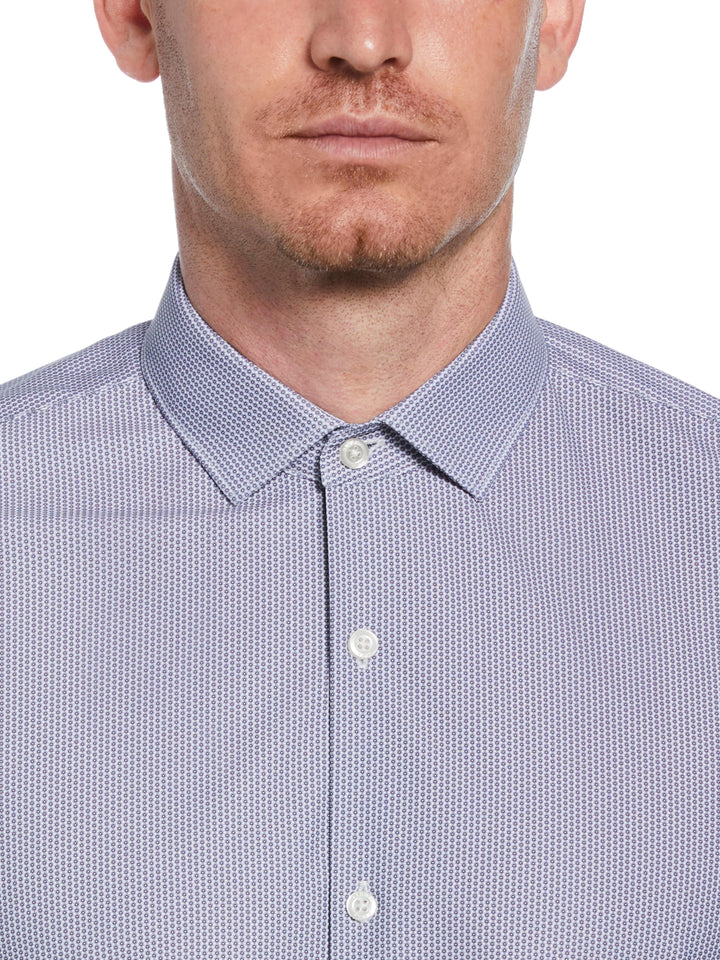 Knit Black and White Shirt (Navy) 