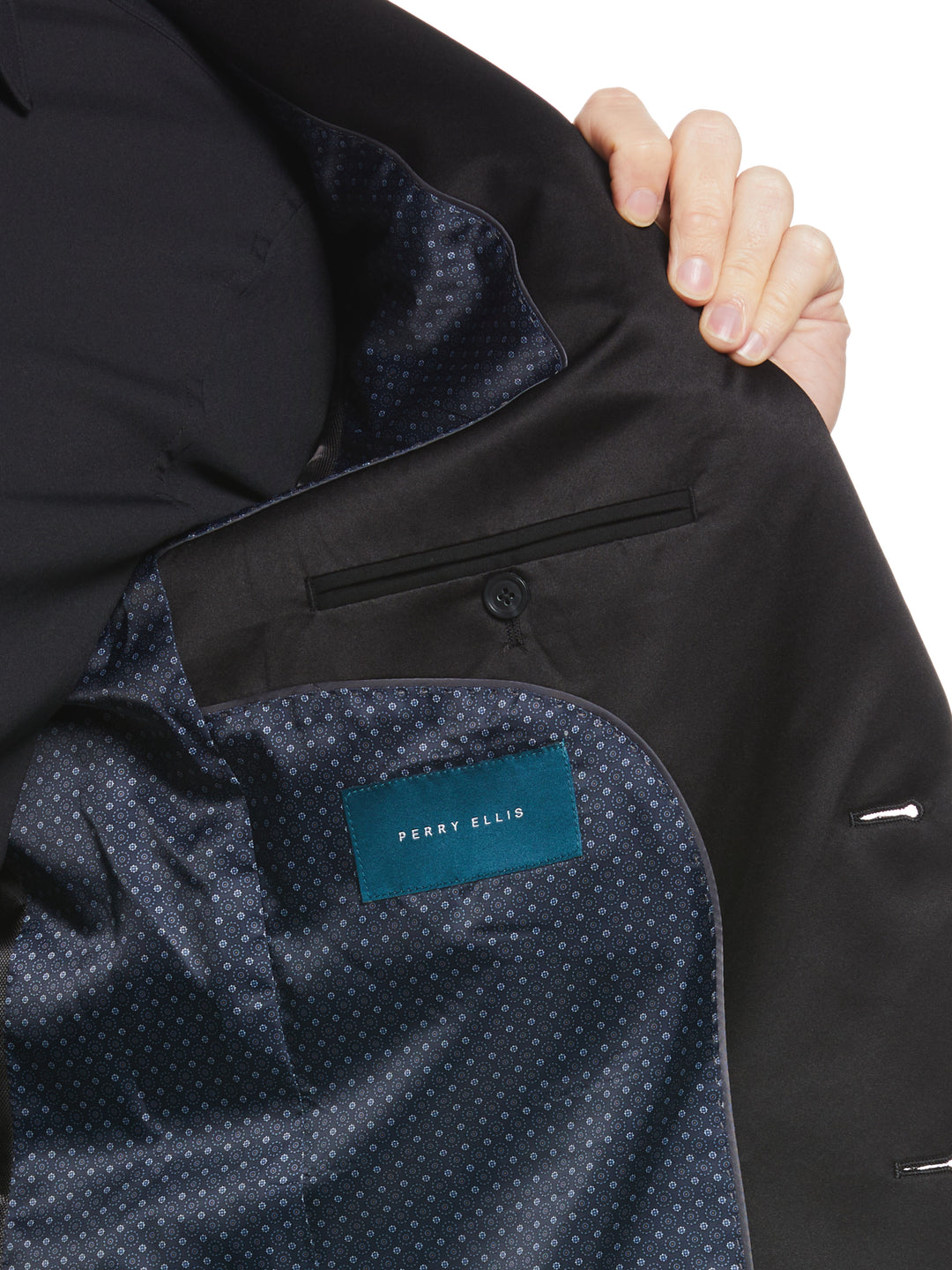 Slim Fit Tuxedo Jacket (Black) 