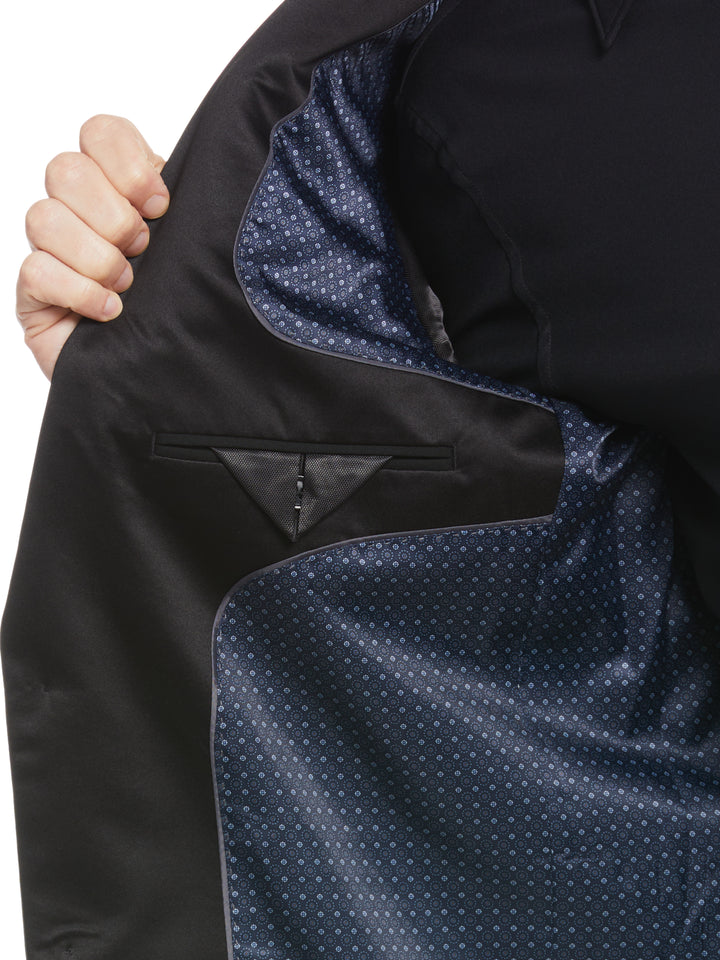 Slim Fit Tuxedo Jacket (Black) 