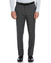 Slim Fit Deco Plaid Suit Pant (Grey/Brown) 