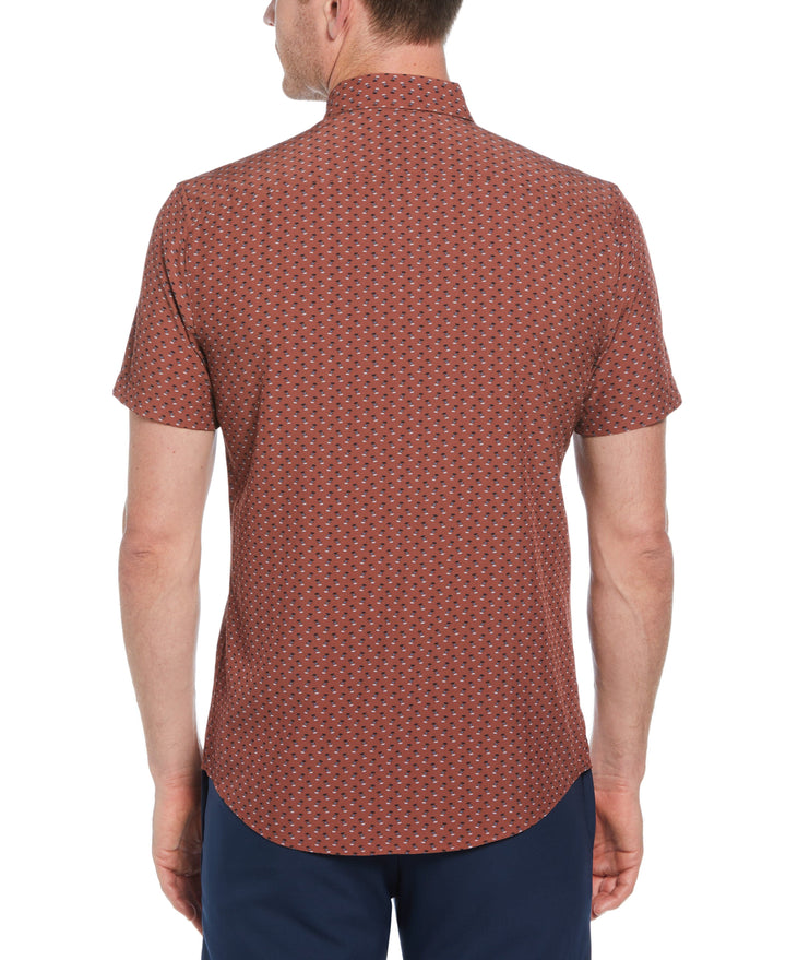 Diamond Print Shirt (Rustic Brown) 