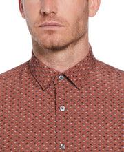 Diamond Print Shirt (Rustic Brown) 