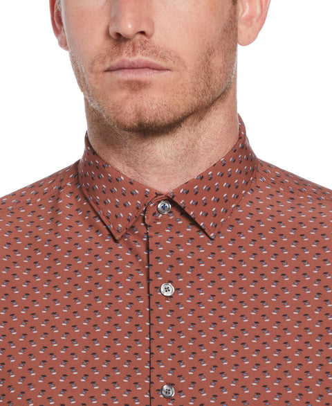 Diamond Print Shirt (Rustic Brown) 