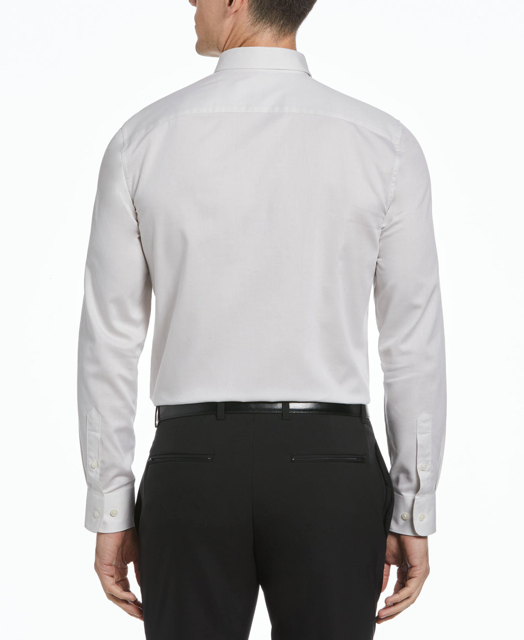 Slim Fit Dobby Polka Dot Print Shirt (Bright White) 