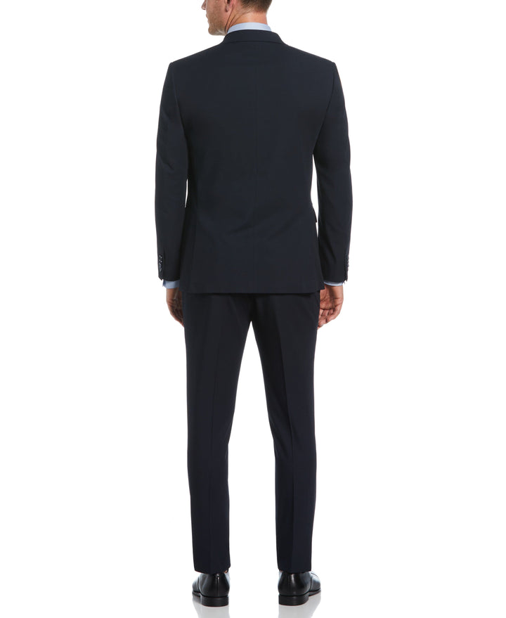 Slim Fit Peak Lapel Tech Suit Jacket (Navy) 