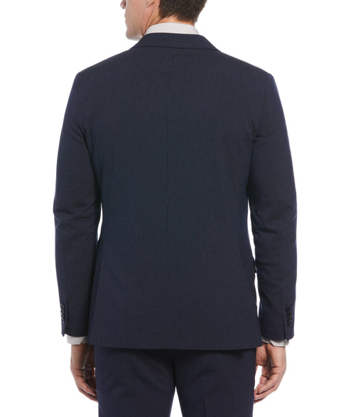 Slim Fit Double Breasted Pinstripe Suit Jacket | Perry Ellis