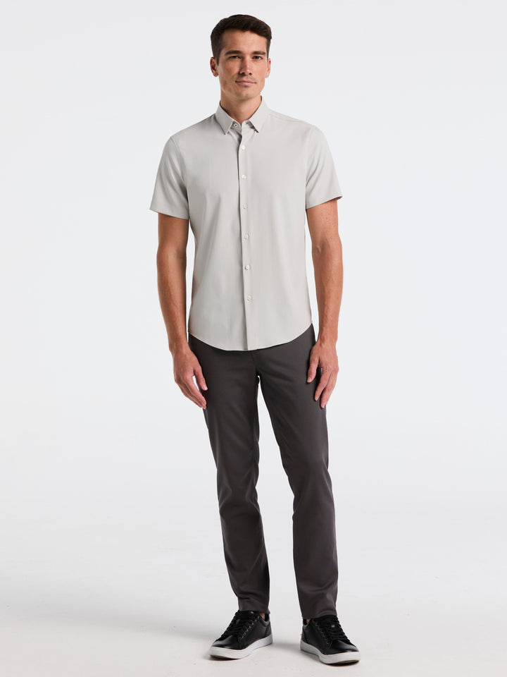 Double Weave Slim Fit 5-Pocket Pants (Magnet) 