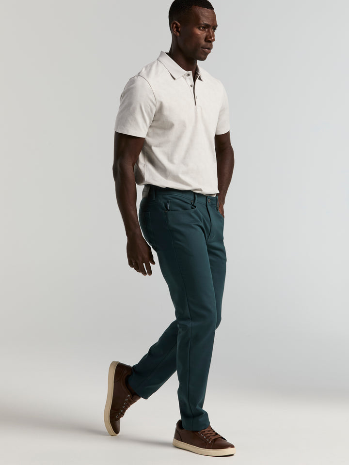 Double Weave Slim Fit 5-Pocket Pants (Dark Stargazer) 