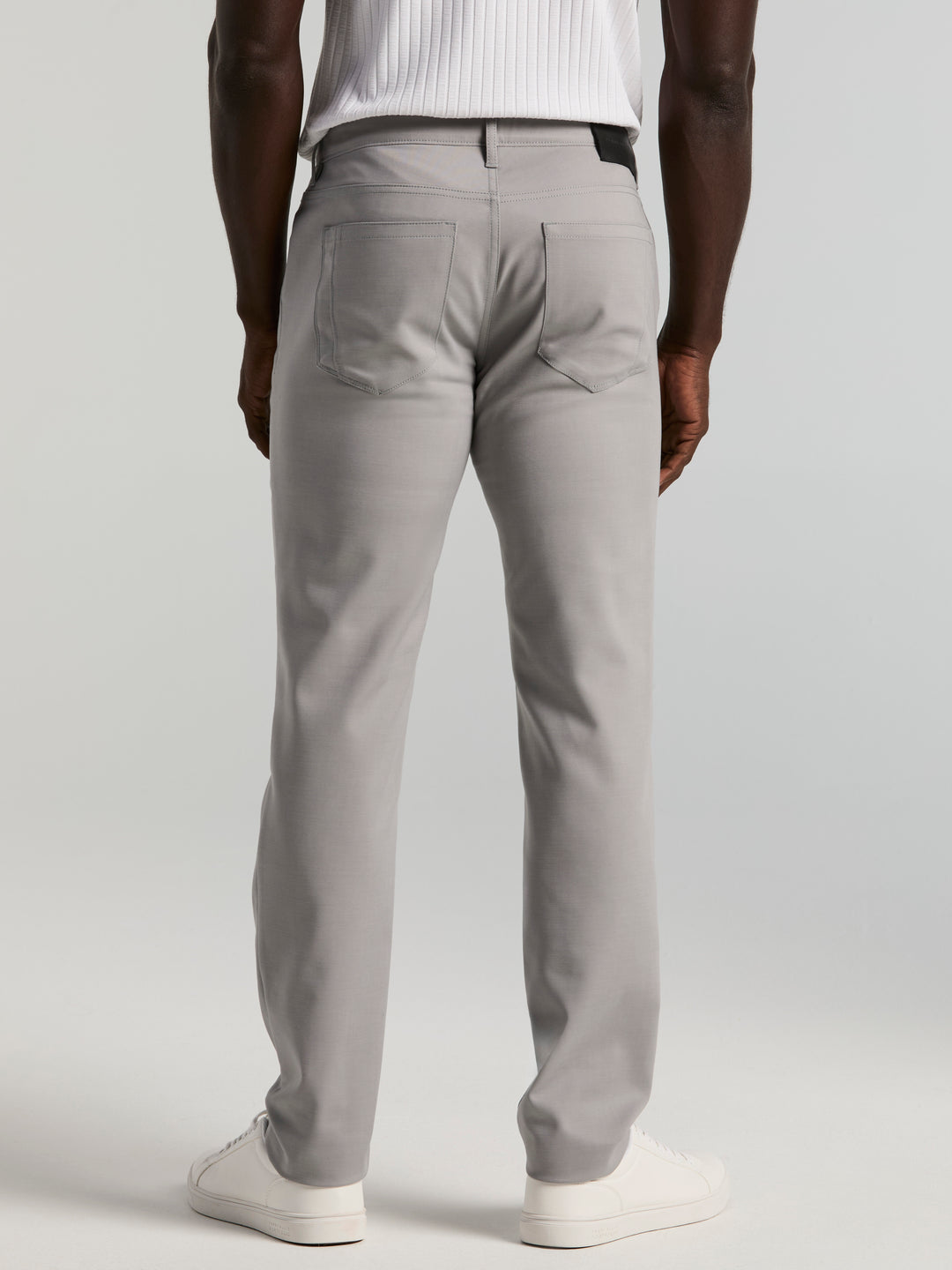 Double Weave Slim Fit 5-Pocket Pants (Chiseled Stone) 