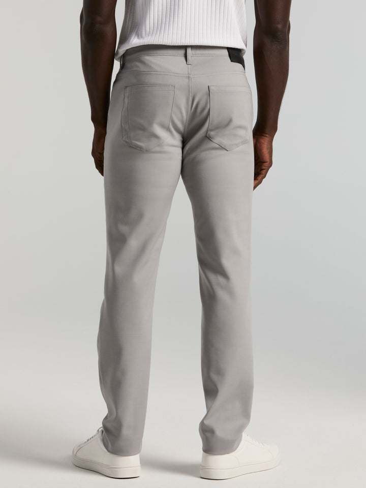 Double Weave Slim Fit 5-Pocket Pants (Chiseled Stone) 