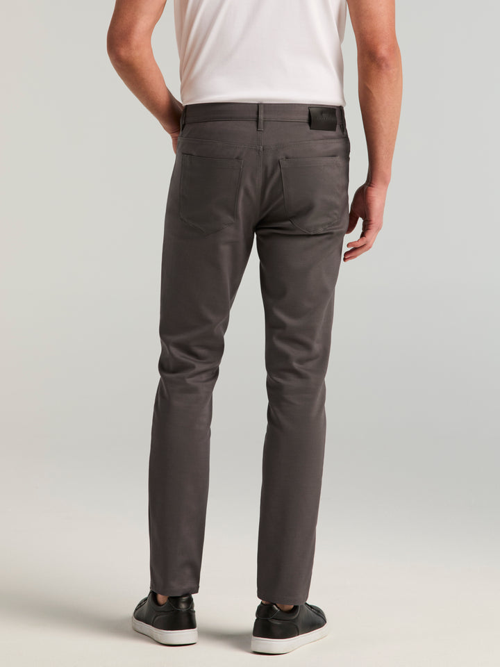 Double Weave Slim Fit 5-Pocket Pants (Magnet) 