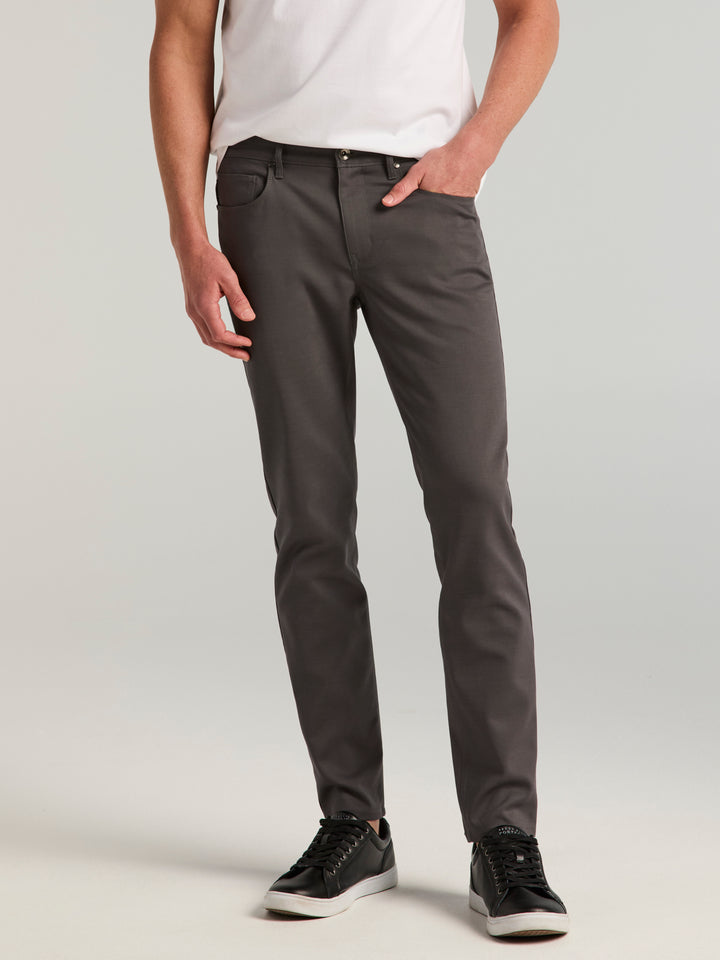 Double Weave Slim Fit 5-Pocket Pants (Magnet) 