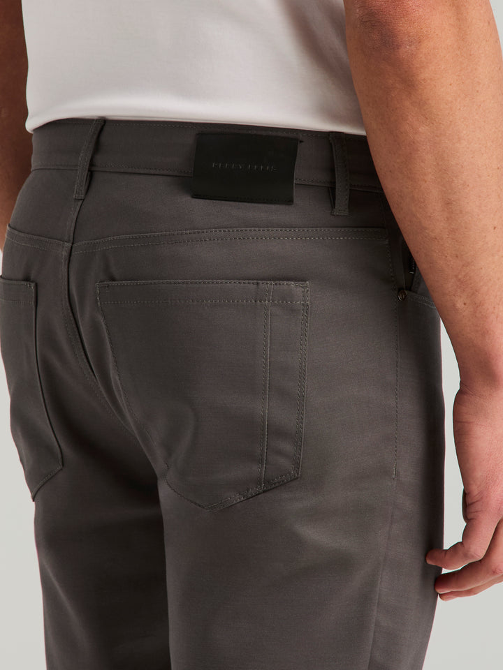 Double Weave Slim Fit 5-Pocket Pants (Magnet) 