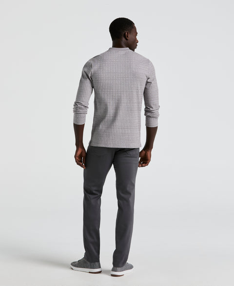 Double Weave Slim Fit 5-Pocket Pants (Magnet) 