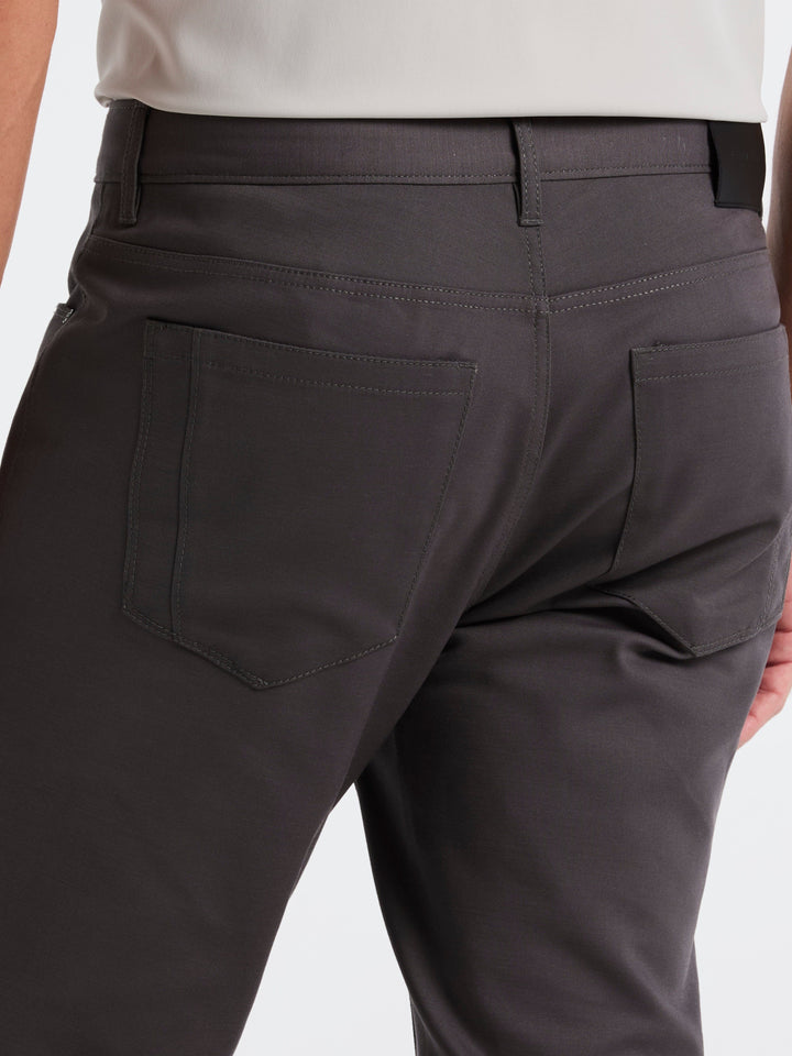 Double Weave Slim Fit 5-Pocket Pants (Magnet) 