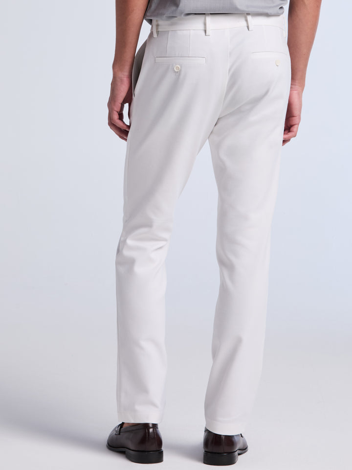 Slim Fit Double Cloth Chino Pant (Bright White) 