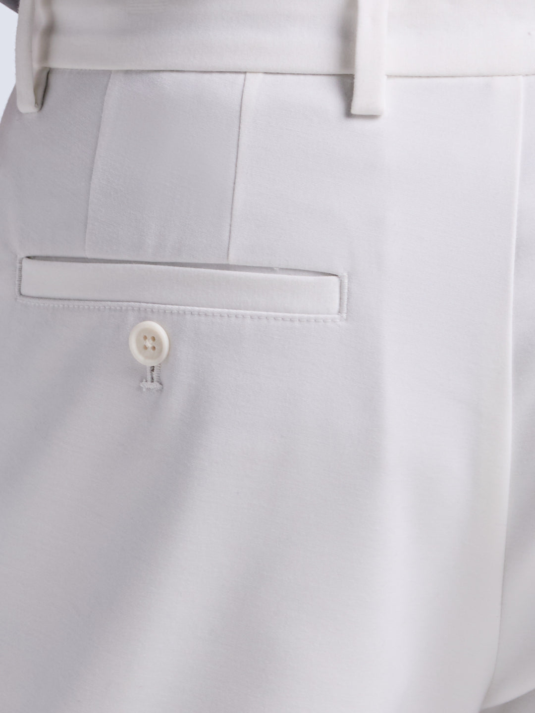 Slim Fit Double Cloth Chino Pant (Bright White) 