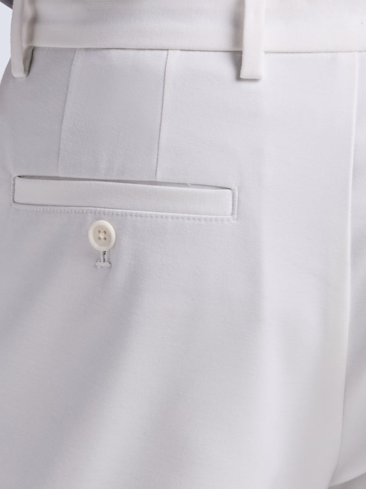 Slim Fit Double Cloth Chino Pant (Bright White) 