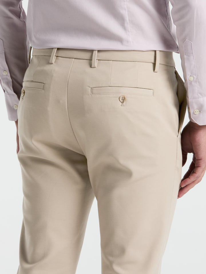 Slim Fit Double Cloth Chino Pant (Moonstruck) 