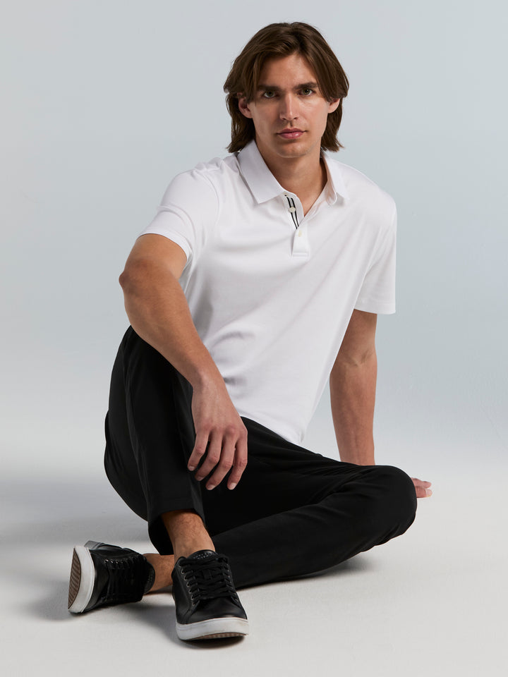 Slim Fit Double Cloth Chino Pant (Black) 