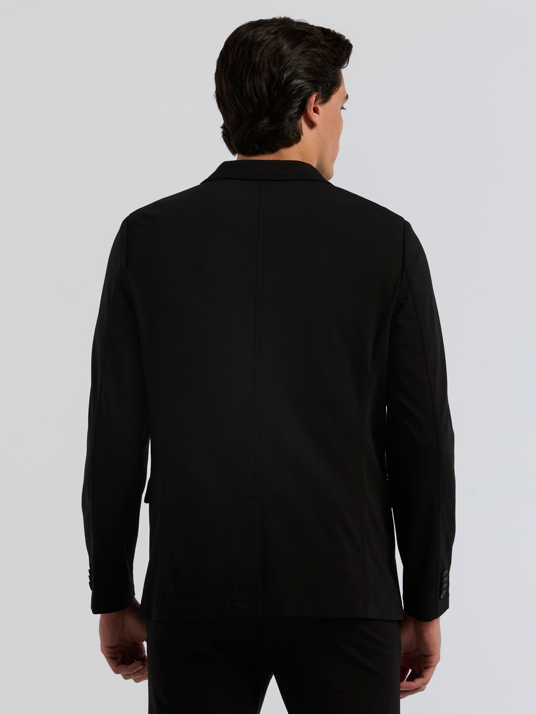 Double Knit Slim Fit Jacket (Black) 