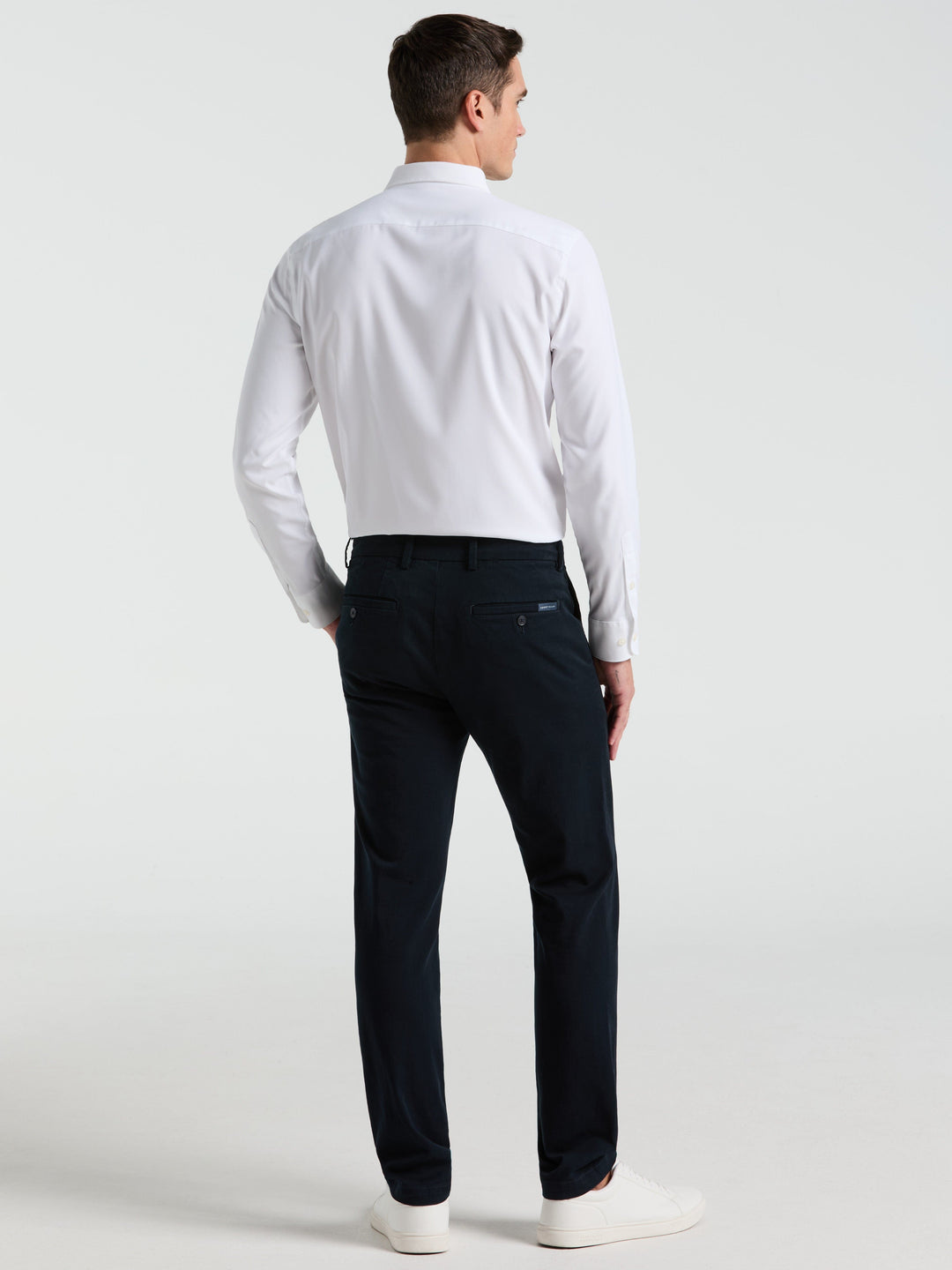 Slim Fit Garment Dyed Chino (Dark Sapphire) 