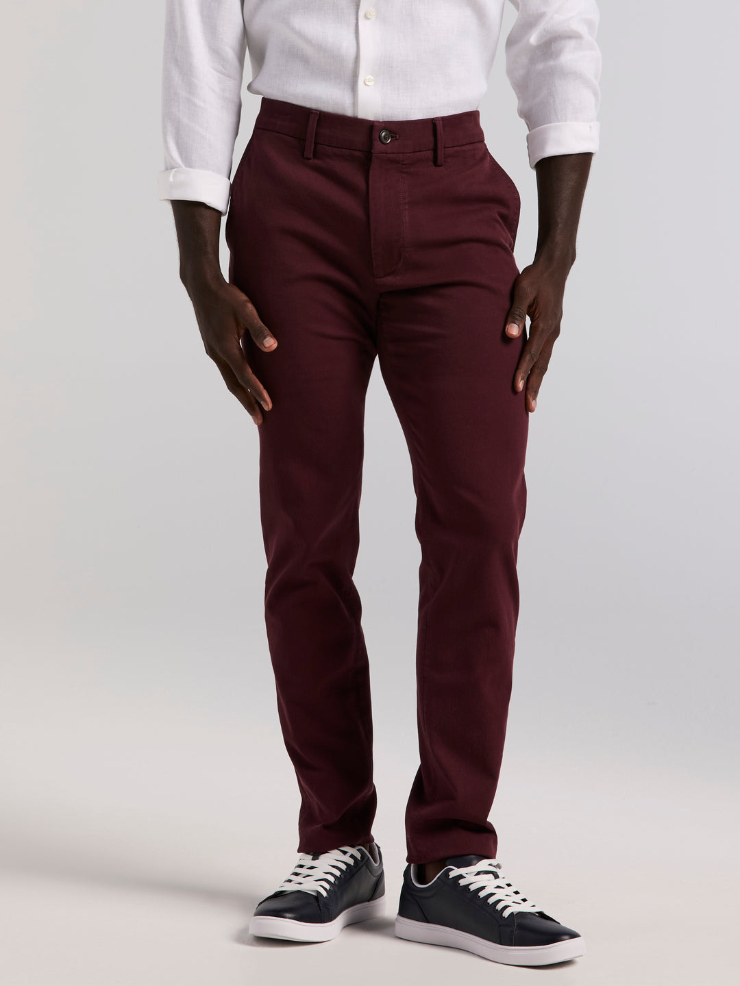 Slim Fit Garment Dyed Chino (Fudge) 