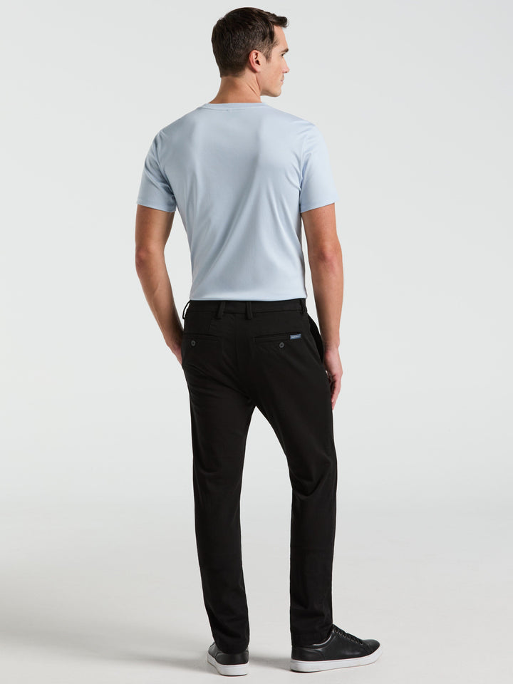 Slim Fit Garment Dyed Chino (Black) 