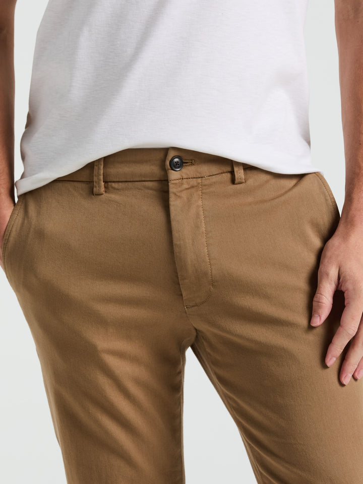 Slim Fit Garment Dyed Chino (Elmwood) 