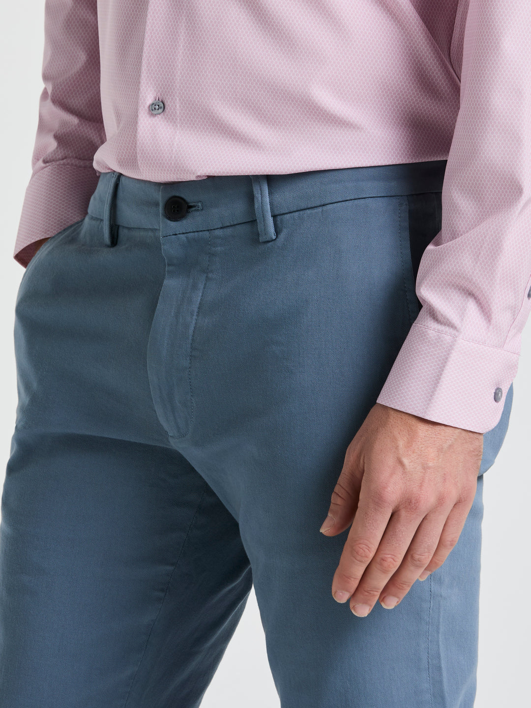 Slim Fit Garment Dyed Chino (Copen Blue) 
