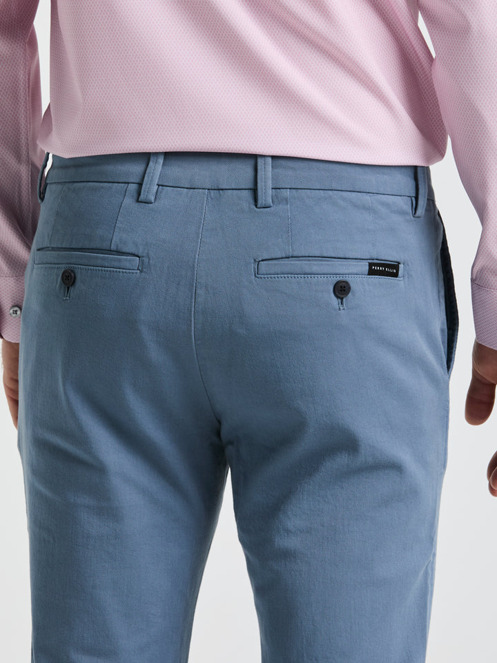 Slim Fit Garment Dyed Chino (Copen Blue) 
