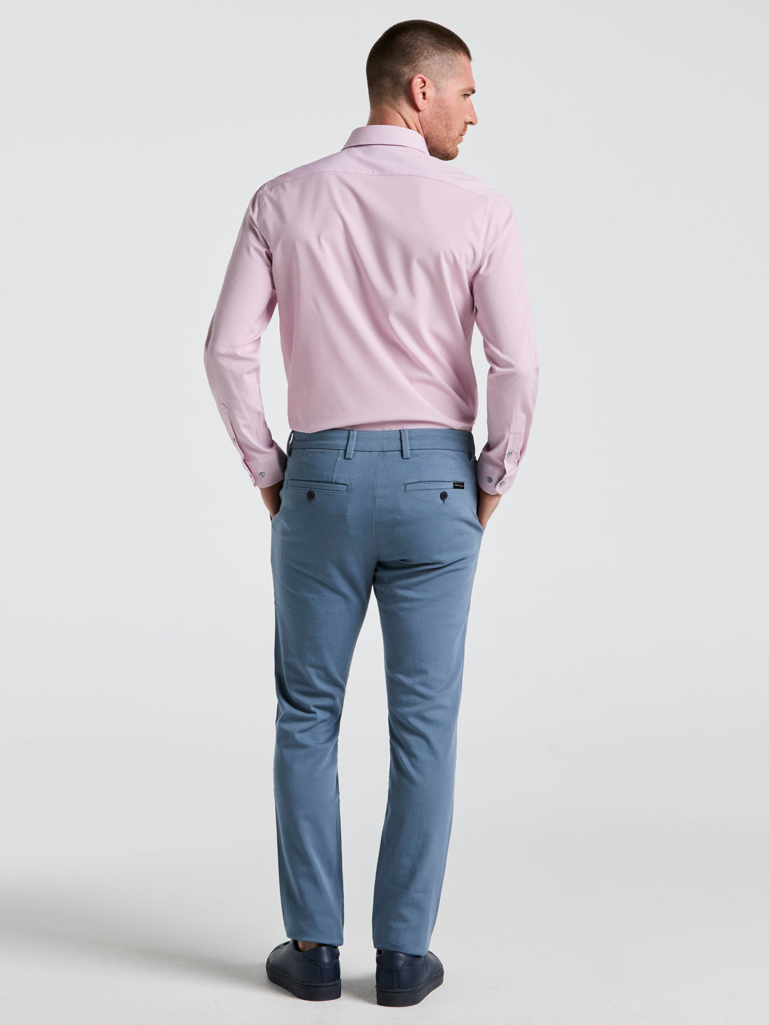 Slim Fit Garment Dyed Chino (Copen Blue) 