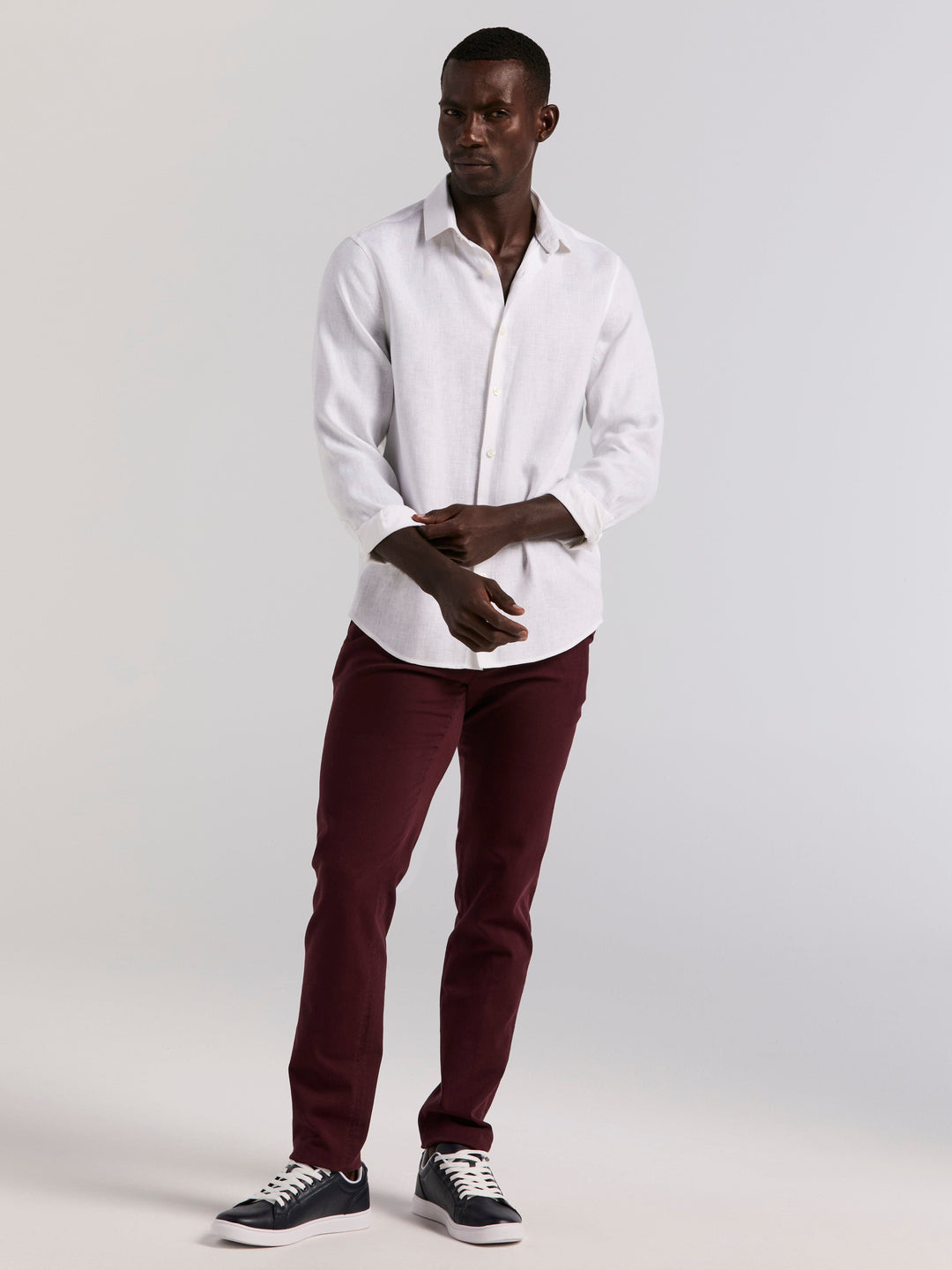 Slim Fit Garment Dyed Chino (Fudge) 